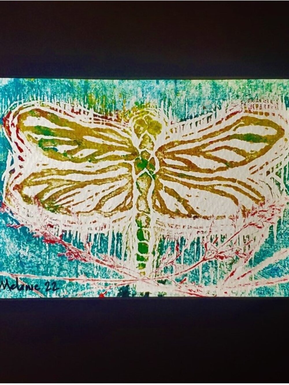 Dragonfly Monoprint